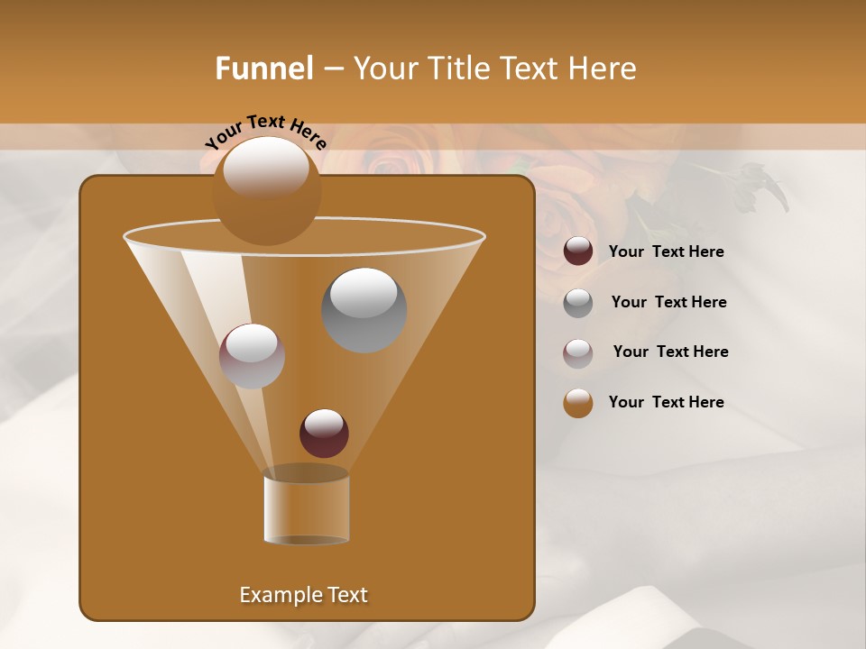 Wedding - Hands - Rings - Flowers - Sepia PowerPoint Template