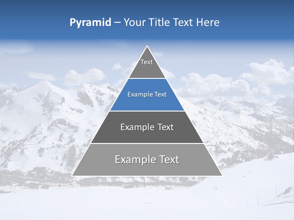 A Snowy Mountain With A Ski Lodge In The Background PowerPoint Template