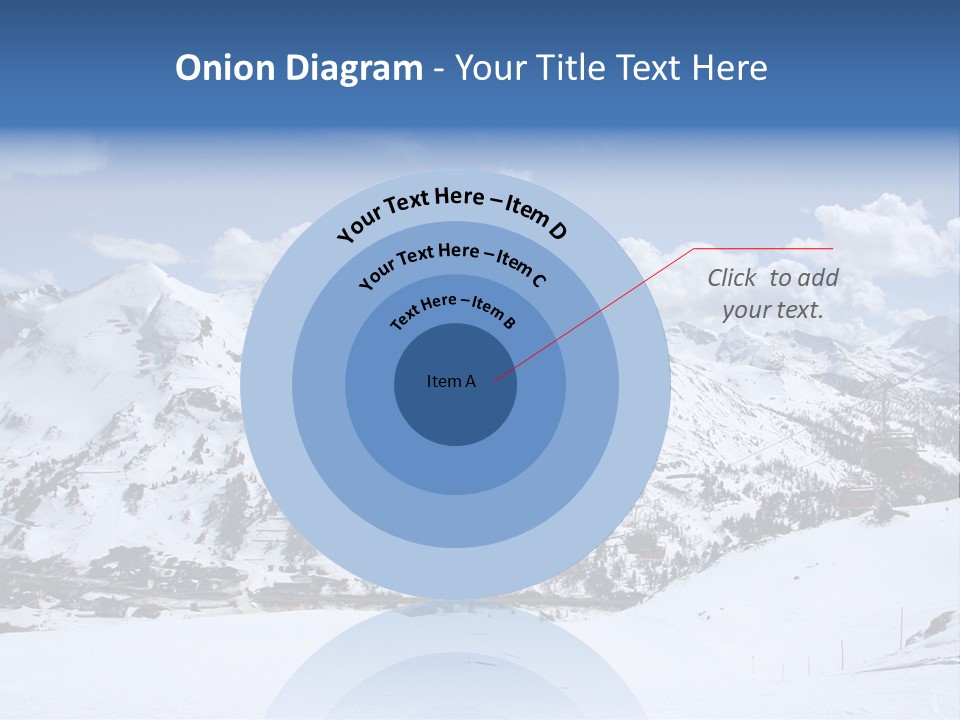 A Snowy Mountain With A Ski Lodge In The Background PowerPoint Template
