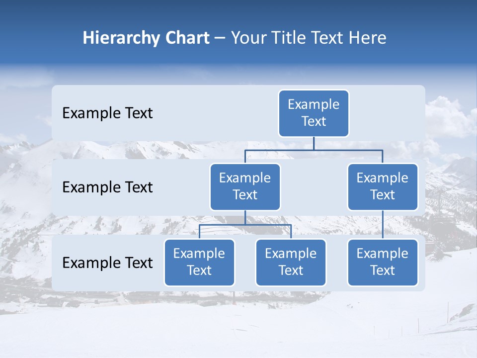 A Snowy Mountain With A Ski Lodge In The Background PowerPoint Template