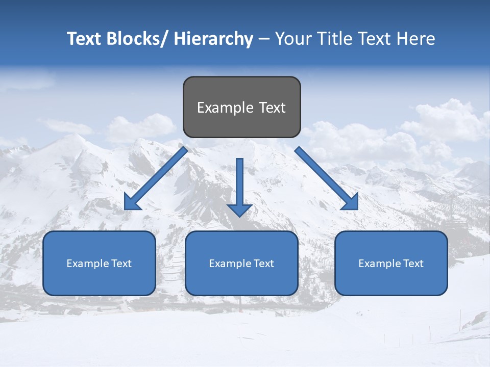 A Snowy Mountain With A Ski Lodge In The Background PowerPoint Template