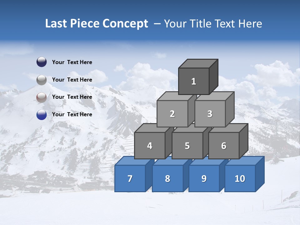 A Snowy Mountain With A Ski Lodge In The Background PowerPoint Template