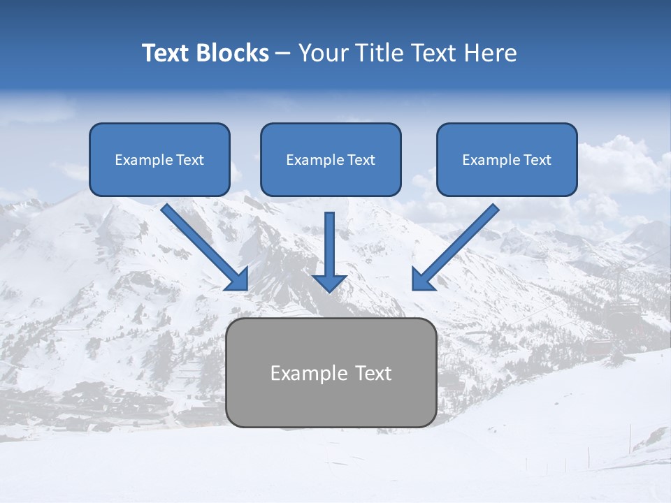 A Snowy Mountain With A Ski Lodge In The Background PowerPoint Template
