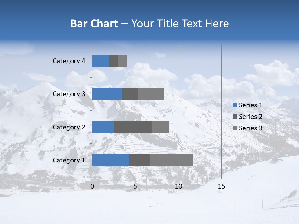 A Snowy Mountain With A Ski Lodge In The Background PowerPoint Template