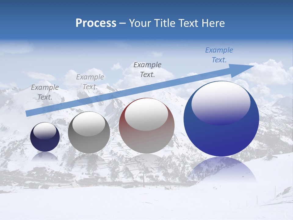 A Snowy Mountain With A Ski Lodge In The Background PowerPoint Template