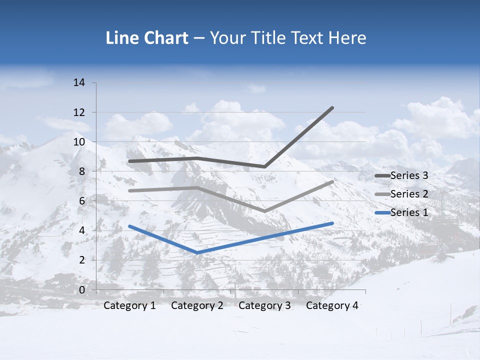 A Snowy Mountain With A Ski Lodge In The Background PowerPoint Template