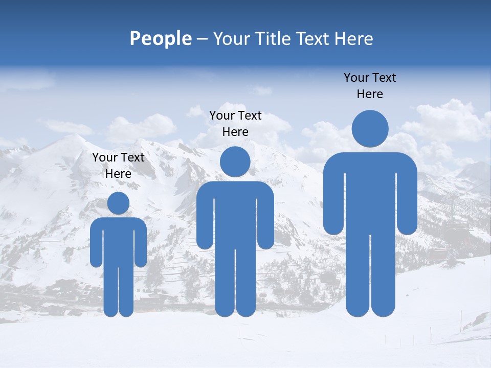 A Snowy Mountain With A Ski Lodge In The Background PowerPoint Template