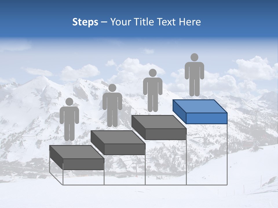 A Snowy Mountain With A Ski Lodge In The Background PowerPoint Template