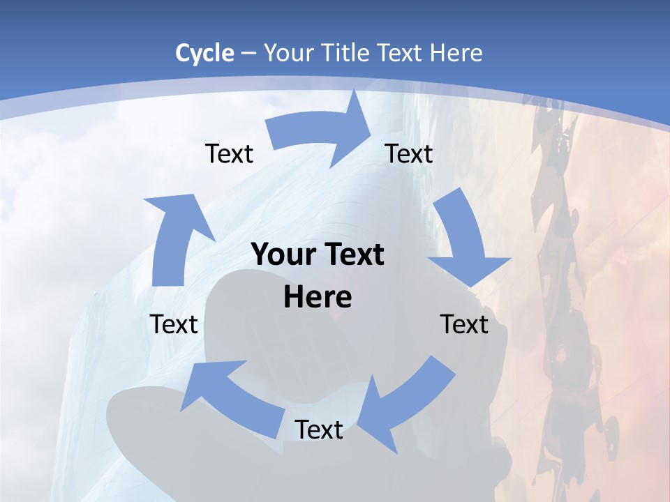 Monorail Going Through Emp Building In Seattle PowerPoint Template