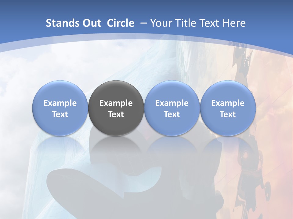 Monorail Going Through Emp Building In Seattle PowerPoint Template