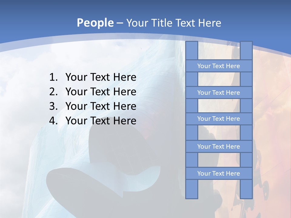 Monorail Going Through Emp Building In Seattle PowerPoint Template