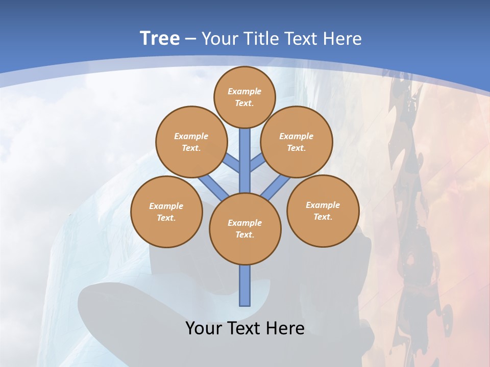 Monorail Going Through Emp Building In Seattle PowerPoint Template