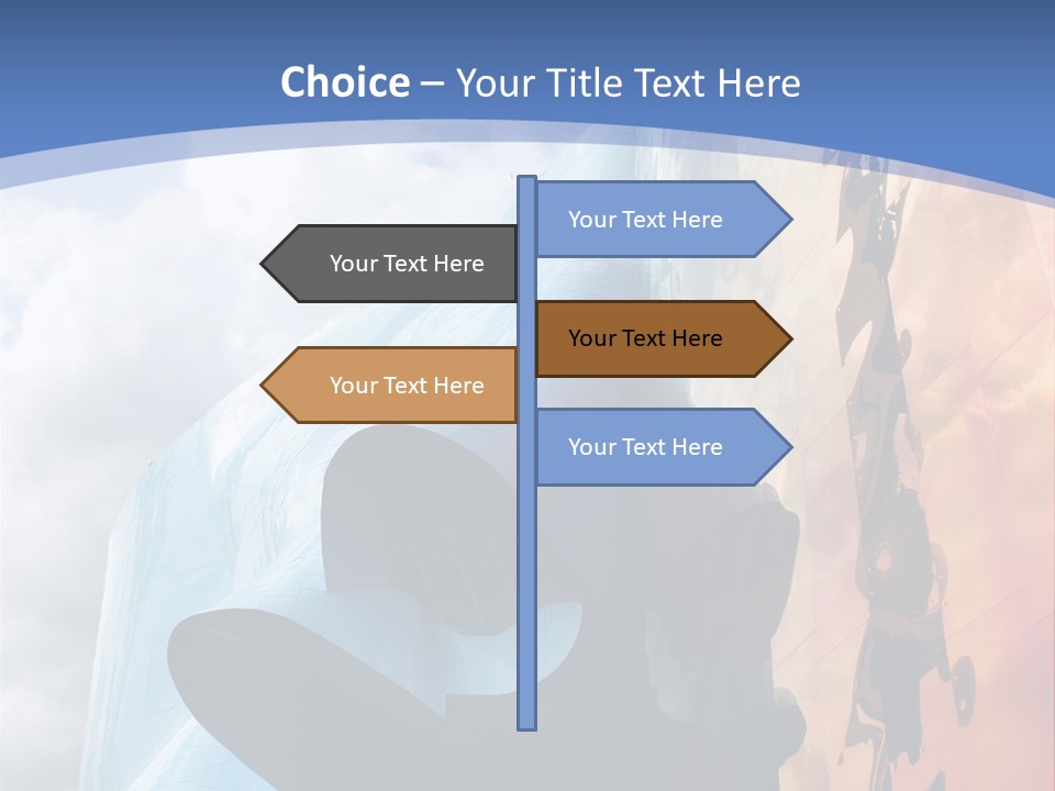 Monorail Going Through Emp Building In Seattle PowerPoint Template