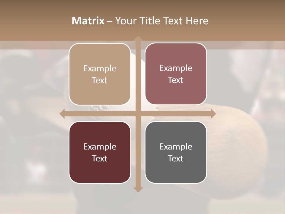 Baseball Player Makes Contact With The Ball And Bat PowerPoint Template