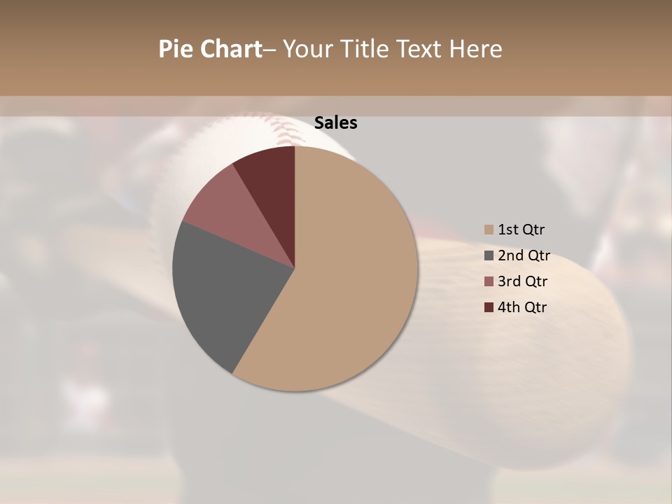Baseball Player Makes Contact With The Ball And Bat PowerPoint Template