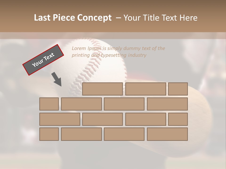 Baseball Player Makes Contact With The Ball And Bat PowerPoint Template