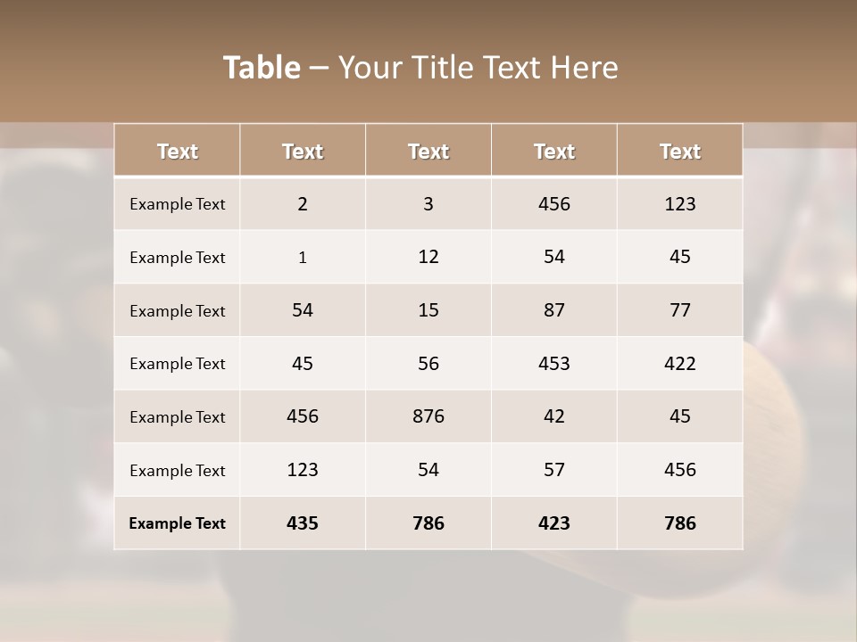 Baseball Player Makes Contact With The Ball And Bat PowerPoint Template