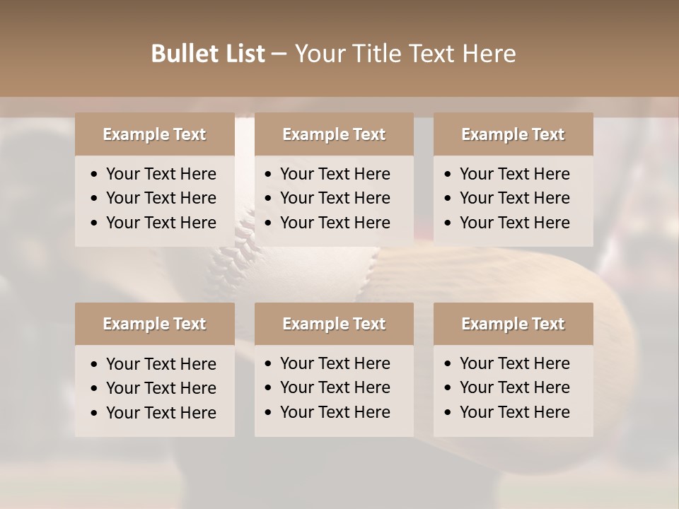 Baseball Player Makes Contact With The Ball And Bat PowerPoint Template