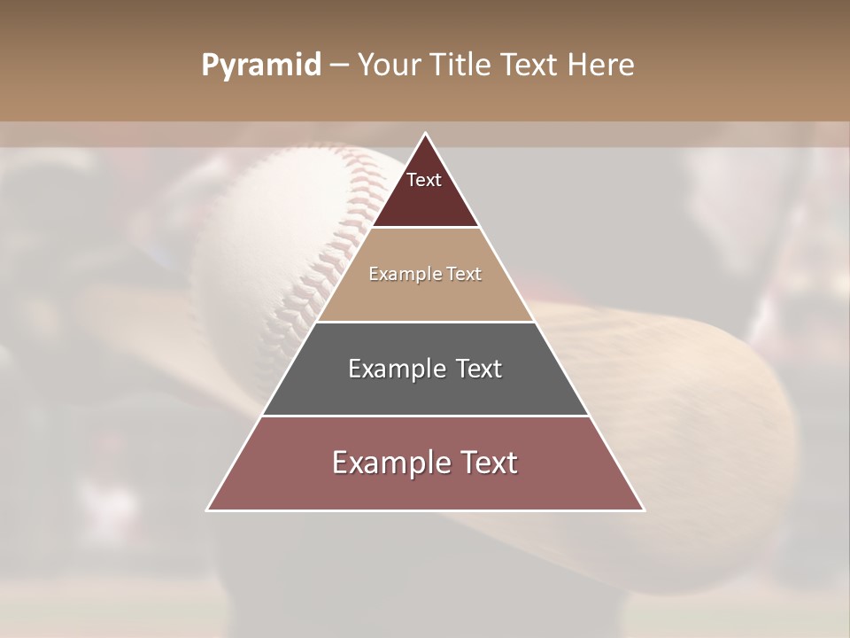 Baseball Player Makes Contact With The Ball And Bat PowerPoint Template
