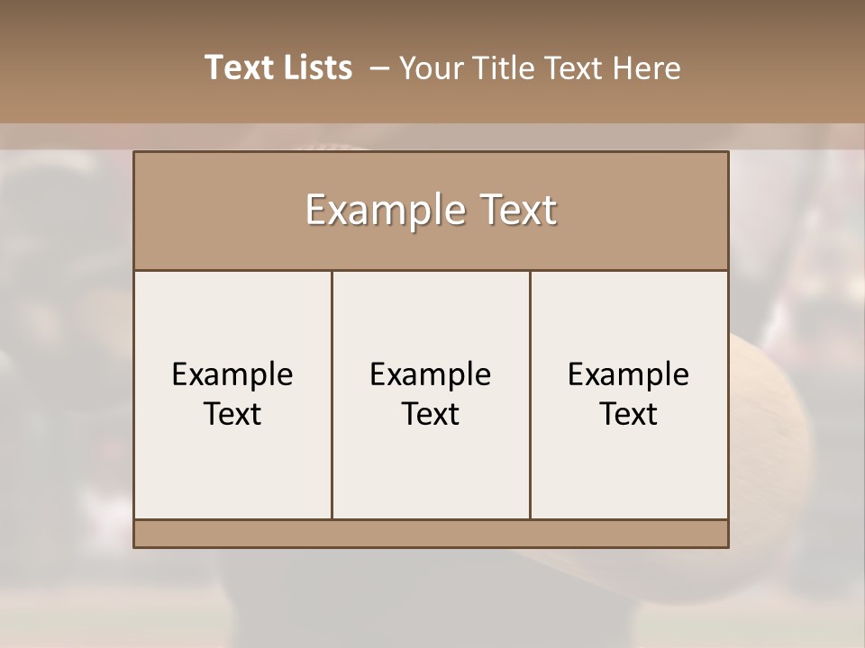 Baseball Player Makes Contact With The Ball And Bat PowerPoint Template