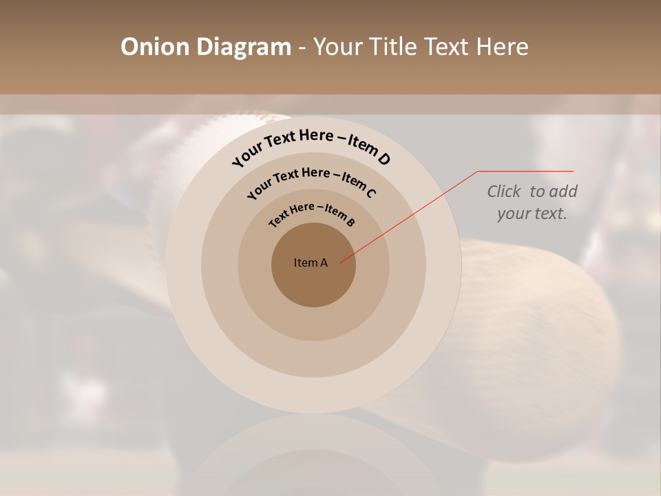 Baseball Player Makes Contact With The Ball And Bat PowerPoint Template