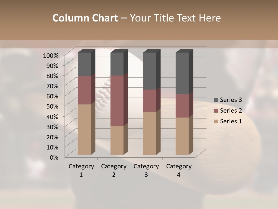 Baseball Player Makes Contact With The Ball And Bat PowerPoint Template