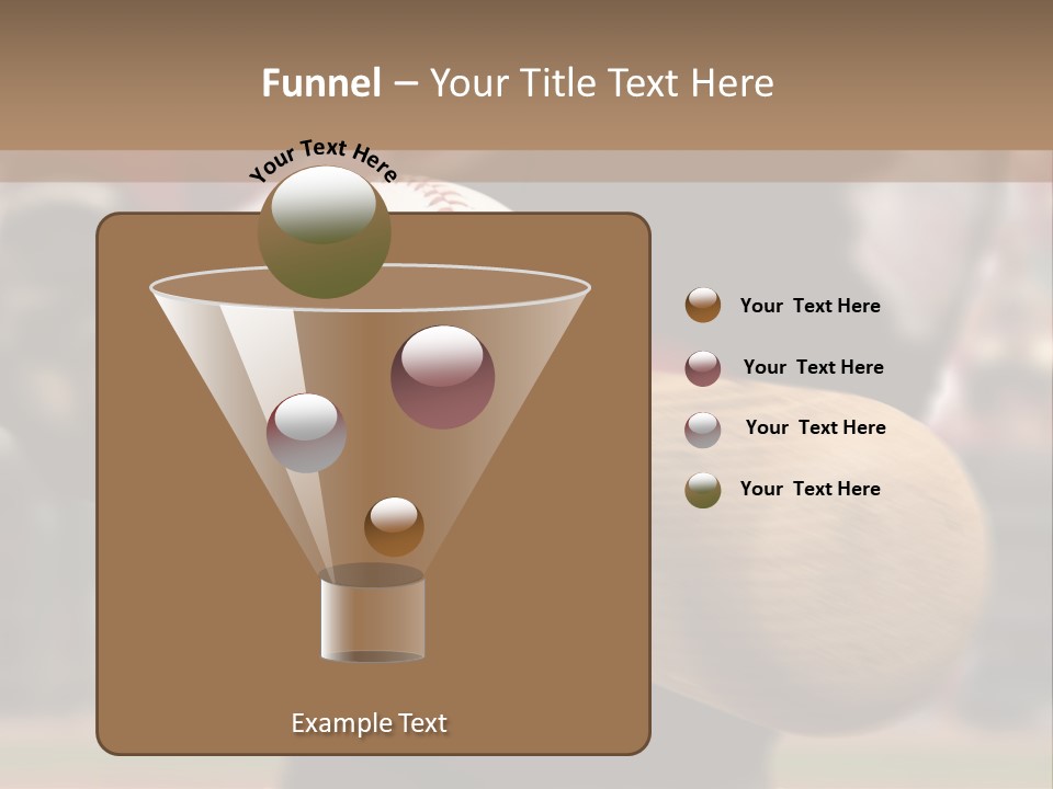 Baseball Player Makes Contact With The Ball And Bat PowerPoint Template