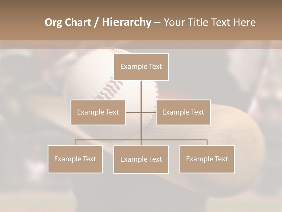Baseball Player Makes Contact With The Ball And Bat PowerPoint Template