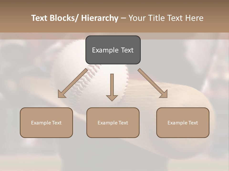 Baseball Player Makes Contact With The Ball And Bat PowerPoint Template