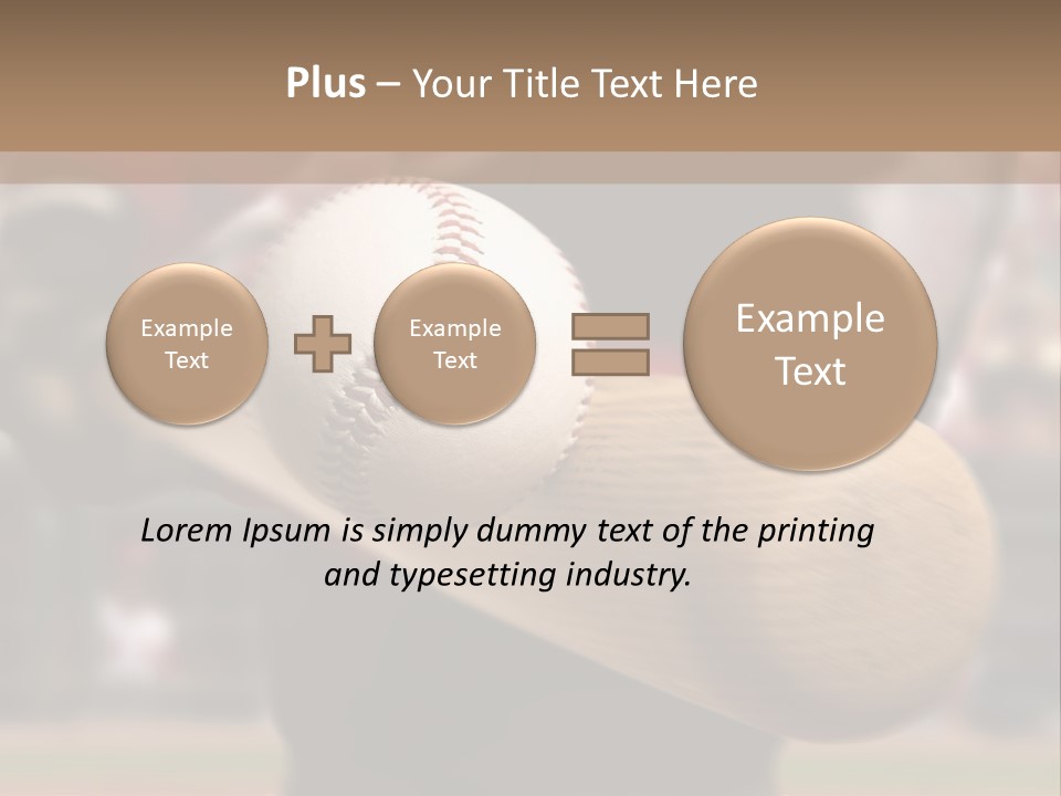 Baseball Player Makes Contact With The Ball And Bat PowerPoint Template