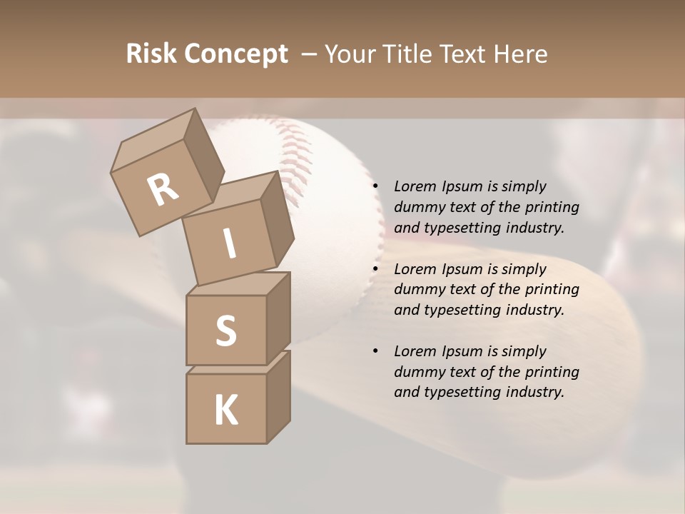 Baseball Player Makes Contact With The Ball And Bat PowerPoint Template