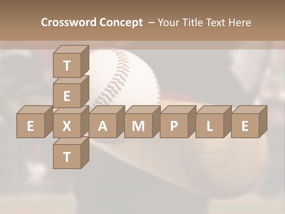 Baseball Player Makes Contact With The Ball And Bat PowerPoint Template