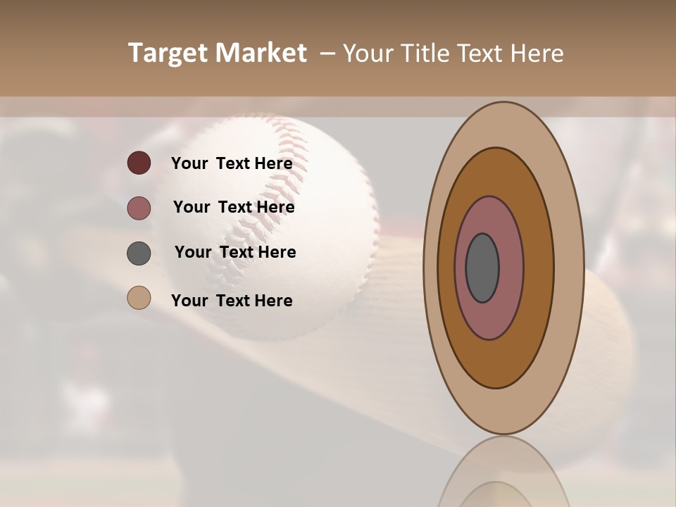 Baseball Player Makes Contact With The Ball And Bat PowerPoint Template