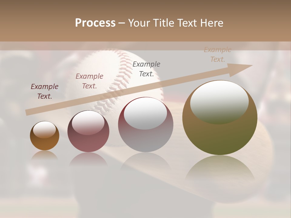 Baseball Player Makes Contact With The Ball And Bat PowerPoint Template