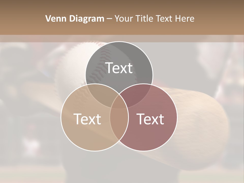 Baseball Player Makes Contact With The Ball And Bat PowerPoint Template