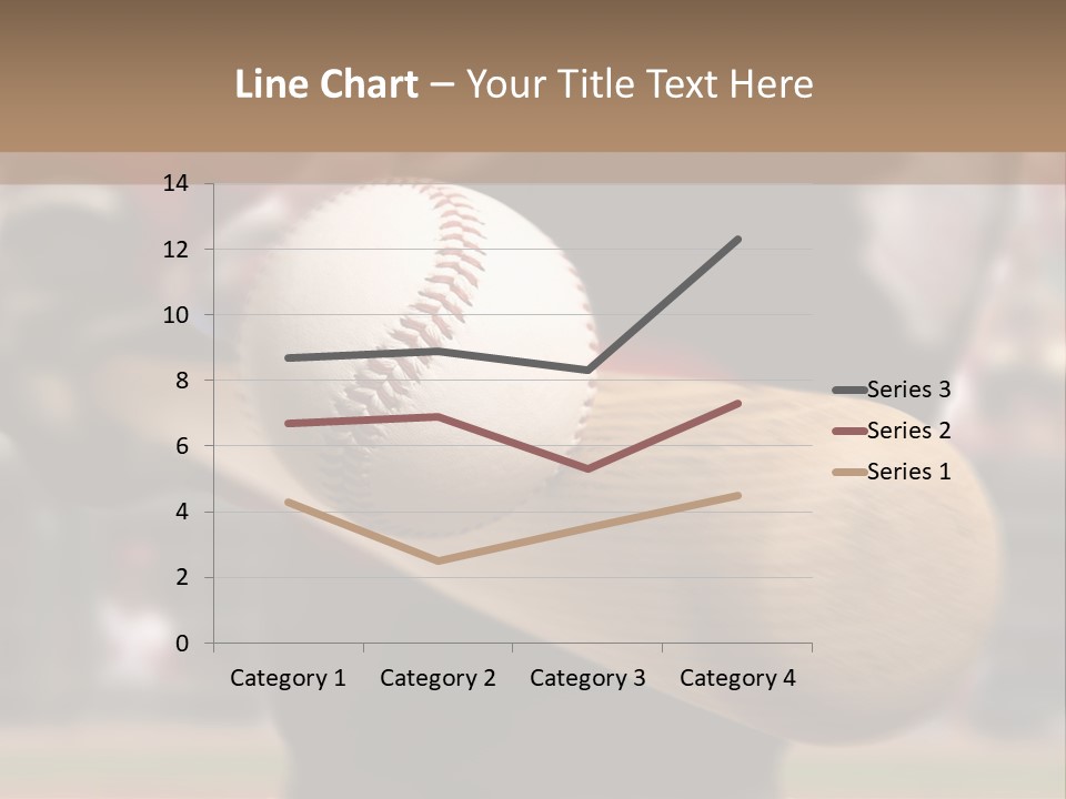 Baseball Player Makes Contact With The Ball And Bat PowerPoint Template