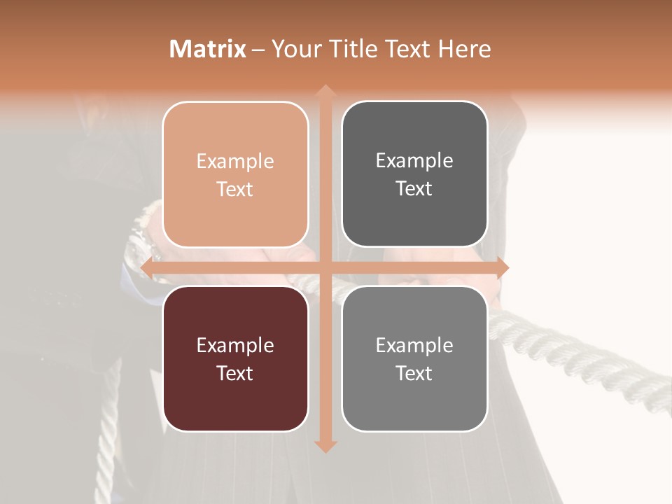 A Business Team Playing Tug Of War In An Intense Struggle PowerPoint Template