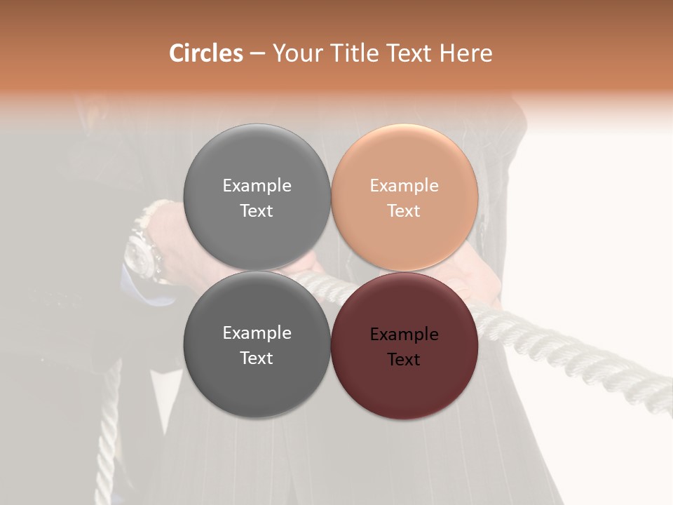 A Business Team Playing Tug Of War In An Intense Struggle PowerPoint Template