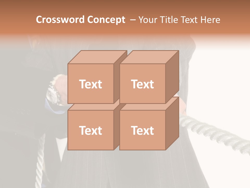 A Business Team Playing Tug Of War In An Intense Struggle PowerPoint Template