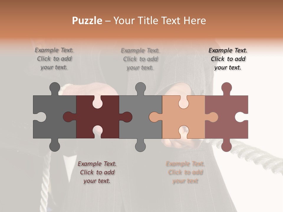 A Business Team Playing Tug Of War In An Intense Struggle PowerPoint Template