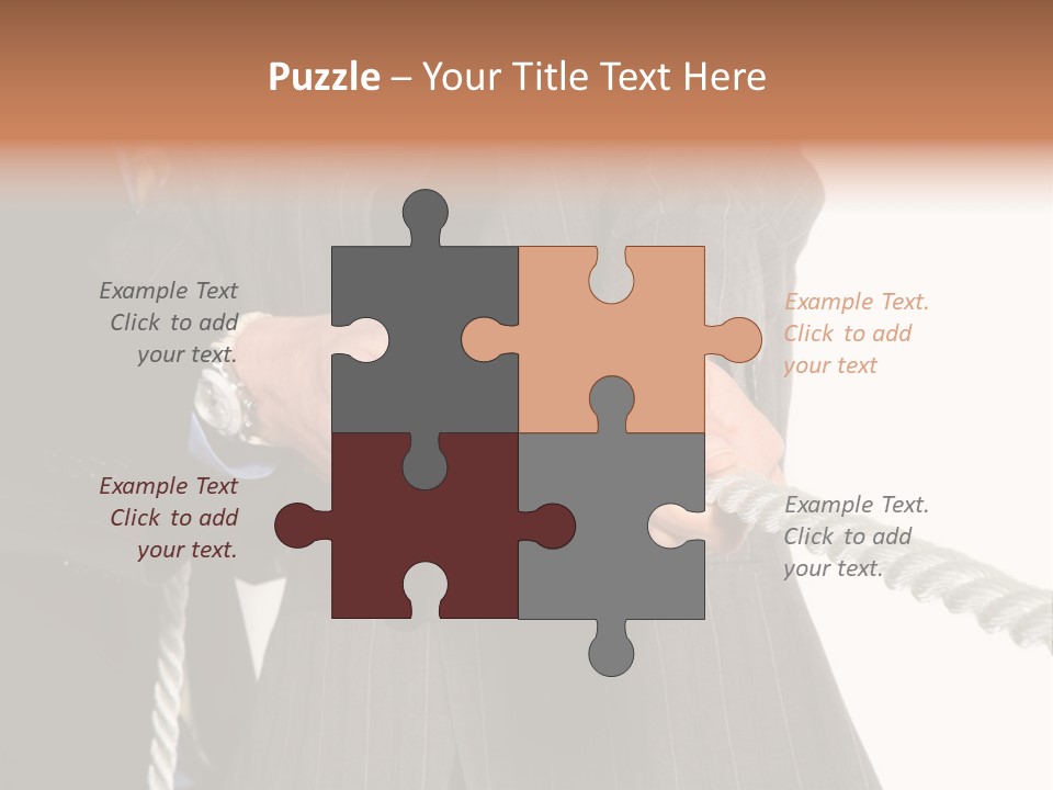 A Business Team Playing Tug Of War In An Intense Struggle PowerPoint Template