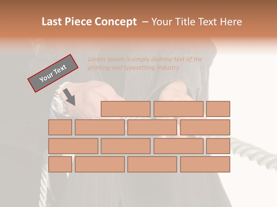 A Business Team Playing Tug Of War In An Intense Struggle PowerPoint Template