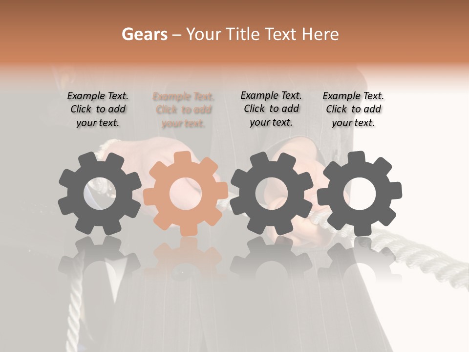 A Business Team Playing Tug Of War In An Intense Struggle PowerPoint Template