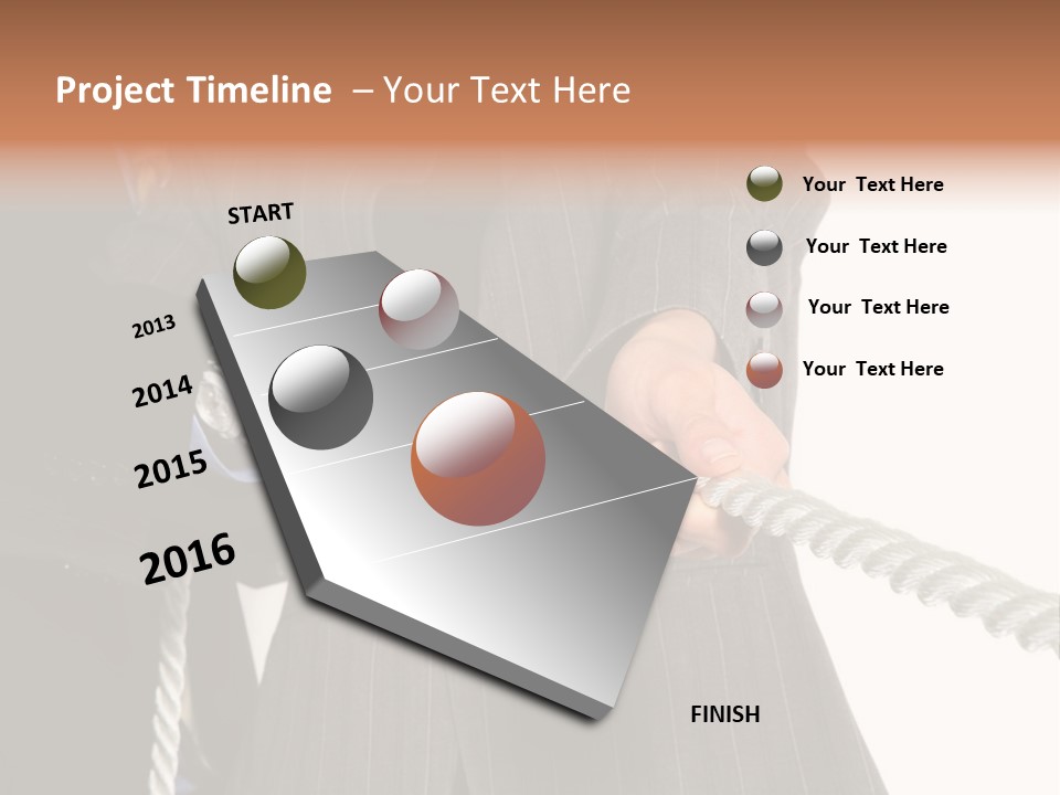 A Business Team Playing Tug Of War In An Intense Struggle PowerPoint Template