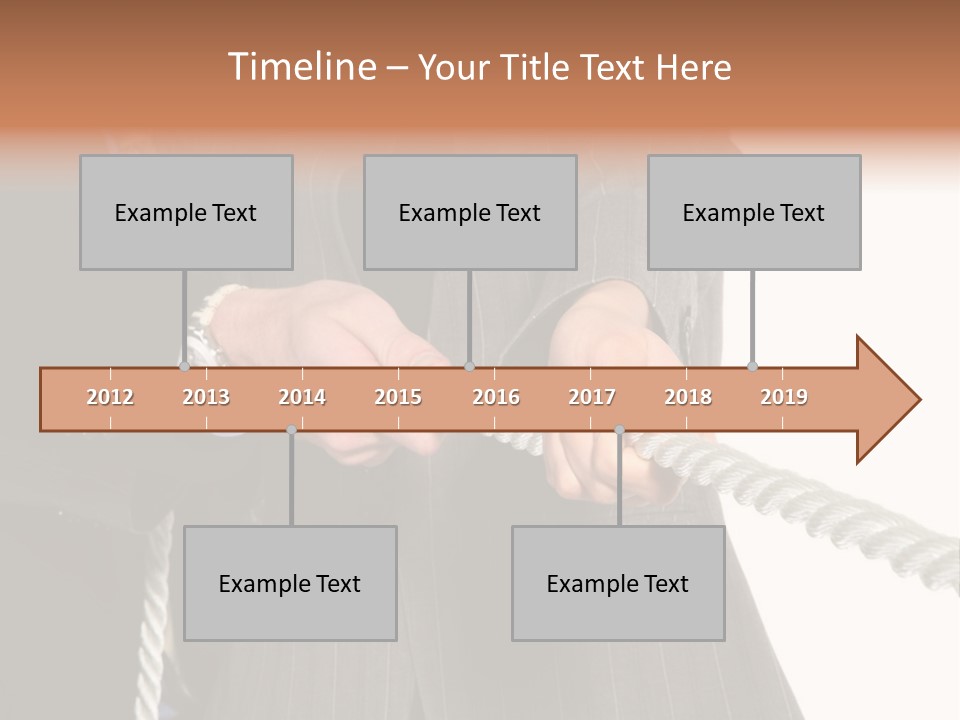 A Business Team Playing Tug Of War In An Intense Struggle PowerPoint Template