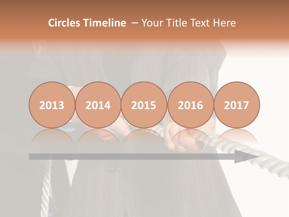 A Business Team Playing Tug Of War In An Intense Struggle PowerPoint Template