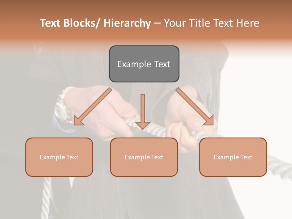A Business Team Playing Tug Of War In An Intense Struggle PowerPoint Template