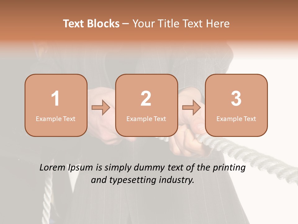 A Business Team Playing Tug Of War In An Intense Struggle PowerPoint Template