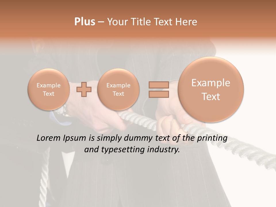 A Business Team Playing Tug Of War In An Intense Struggle PowerPoint Template