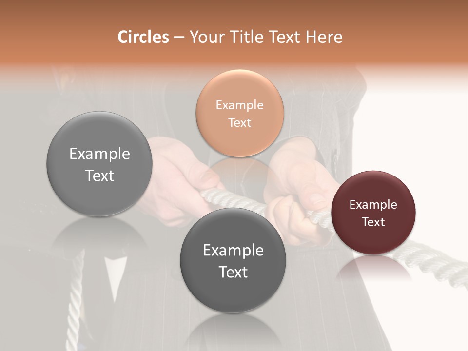 A Business Team Playing Tug Of War In An Intense Struggle PowerPoint Template